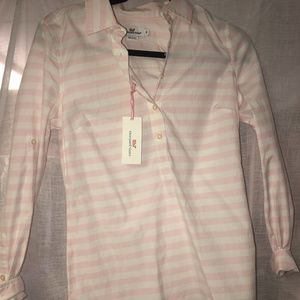 Vineyard Vines Striped Female Button Up